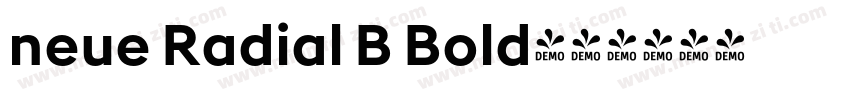 neue Radial B Bold字体转换